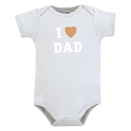 Hudson Baby Unisex Baby Cotton Bodysuits, Neutral Abstract, 18-24 Months