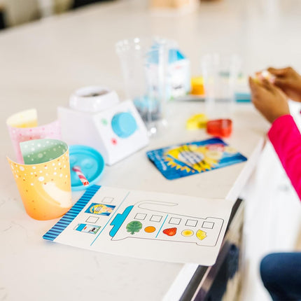 Juego de batidora para hacer batidos Melissa & Doug – Kit de juego de simulación de madera de 22 piezas con frutas, verduras y batidora – Juguete de cocina interactivo para niños a partir de 3 años
