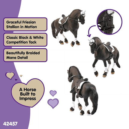 Schleich Horse Club - 4Pc Frisian Stallion Riding Tournament | 42457