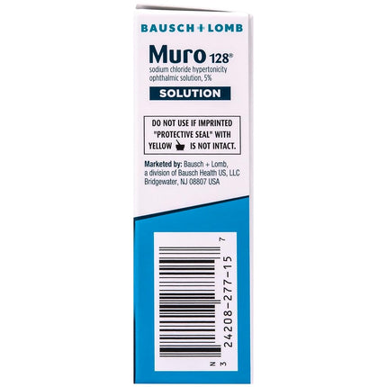 Bausch and Lomb Pharmaceuticals Muro 128 5 Percent Solution (15 Ml), 0.5 Ounce