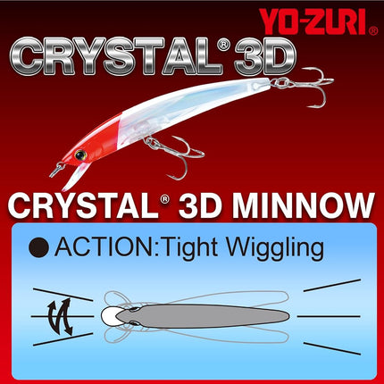 Yo-Zuri Crystal 3D Minnow F 130 mm 5.25in Red Head