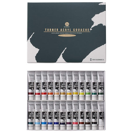 Turner acrylic gouache 24 colors set school (japan