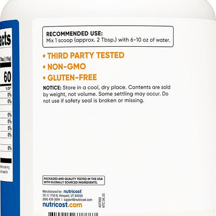 Nutricost Maltodextrin Powder 2 Pounds - Gluten Free, Non-GMO [Health and Beauty]