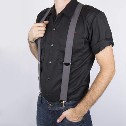 Dickies Men's Hs-21di5100-gry Suspenders, Charcoal, One Size UK