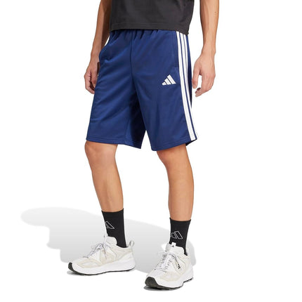 adidas Men's 3-Stripes Tricot Shorts, Dark Blue, L