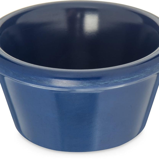 Carlisle FoodService Products Smooth Ramekin Sauce Cup for Restaurants, Cafeterias, And Fast Food, Plastic, 2 Ounces, Cobalt Blue, (Pack of 72)