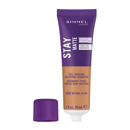 Rimmel London Stay Matte Liquid Mousse Foundation, 400 Natural Beige