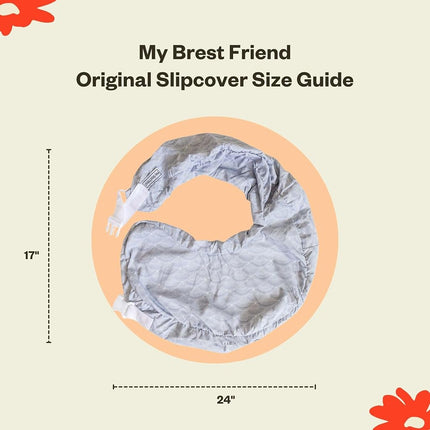 My Brest Friend Original Nursing Pillow Slipcover Sleeve | Great for Breastfeeding Moms | Pillow Not Included, Horizon