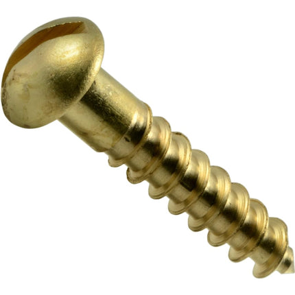 Vis à bois à tête ronde fendue Hard-to-Find Fastener 014973132118, 8 x 7/8, Paquet de 25