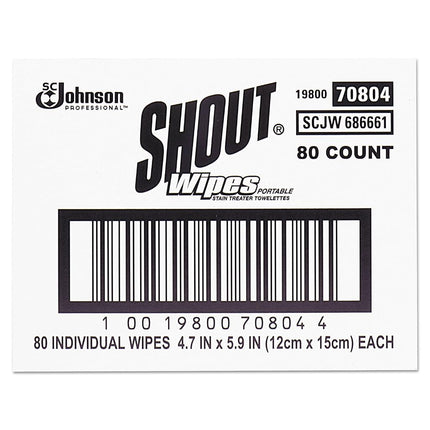 Shout Wipe & Go Instant Stain Remover, 4.7 x 5.9, 