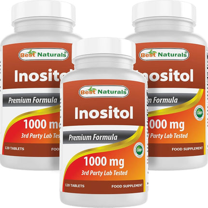 Best Naturals Inositol 1000 mg 120 Tablets (120 Co
