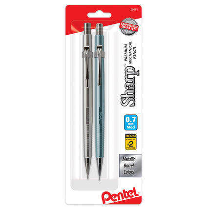 Sharp Mechanical Pencil (0.7mm) Metallic Barrels, 