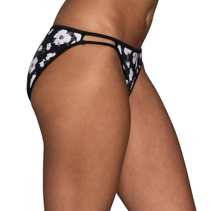 Vanity Fair Women's Illumination String Bikini Panties, Silky Stretch & Satin Trim, Nightfall Print, 7