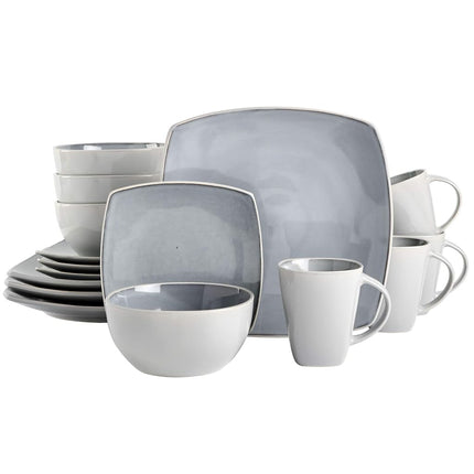 Gibson Soho Lounge Square Reactive Glaze Stoneware