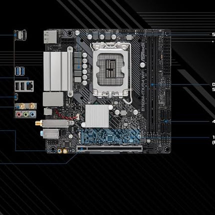 Asrock B760M-ITX/D4 WiFi Intel B75 LGA 1700 mini ITX