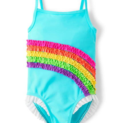 Gymboree Girls' and Toddler One Piece Swimsuit, Ra