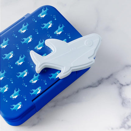 Simple Modern Character Shaped Ice Pack for Lunch Box | Slim, Reusable, Freezer Safe Icepack for Kids Bento Box, Lunch Bags, or Lunchbox | 4 Pack | Shark