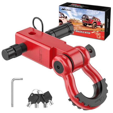 Nilight Anti-Theft Shackle Hitch Receiver 2Inch 45