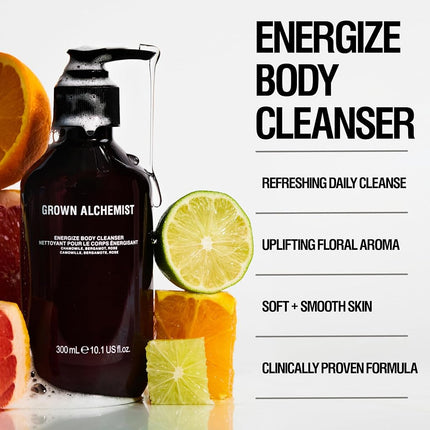 Grown Alchemist Energize Body Cleanser, Chamomile, Bergamot + Rose, 500ml