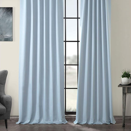 HPD Half Price Drapes Room Darkening Curtains 108 Inches Long for Bedroom & Living Room (1 Panel), 50 X 108, Frosted Blue