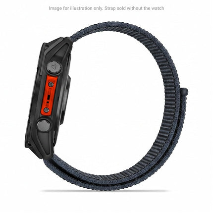 Garmin 22mm UltraFit Nylon watch band, Granite Blue
