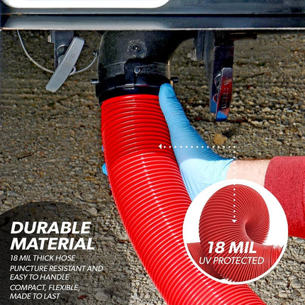 Valterra D04-0114 EZ Coupler 10' Bayonet Sewer Hose Kit