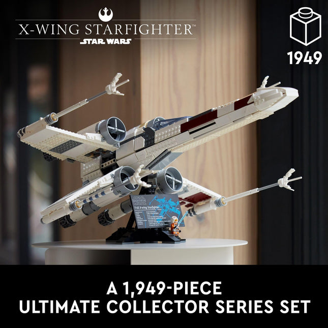 LEGO Star Wars Ultimate Collector Series X-Wing Starfighter 75355 Building Set for Adults, Star Wars Collectible for Build and Display with Luke Skywalker Minifigure, Fun Gift Idea for Star Wars Fans, 6427694