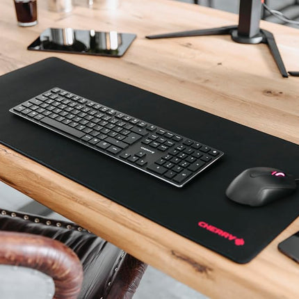 CHERRY MP 2000, Premium Fabric Mouse Pad in XXL (800 x 350 x 5 mm), Smooth Surface for Precision, Stitched Edges, Non-Slip, Rollable, Black