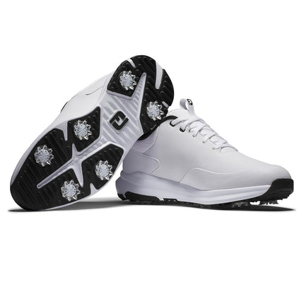 FootJoy Men's Tour Rival Golf Shoe, White/White/Black, 8 X-Wide
