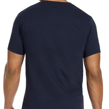 PUMA Men's 4 Pack Cotton Crew Neck Short Sleeve T-Shirt Pack of 4 Short Sleeve Cotton T-Shirt with Crew Neck, Black/Grey/White/Navy Blue, XL