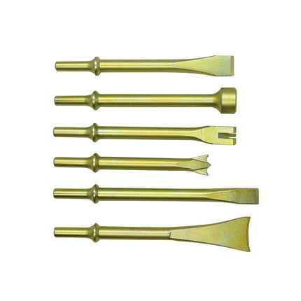 Astro Tools 401K6 6-Piece Heavy Duty THOR Air Hammer, Chisel & Cutter Bit Set .401 Shank