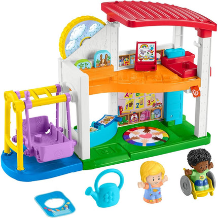Fisher-Price Little People Toddler Playset with 2 Figures and 2 Accessories for All Schools for Preschool Symbolic Game 1+ Years