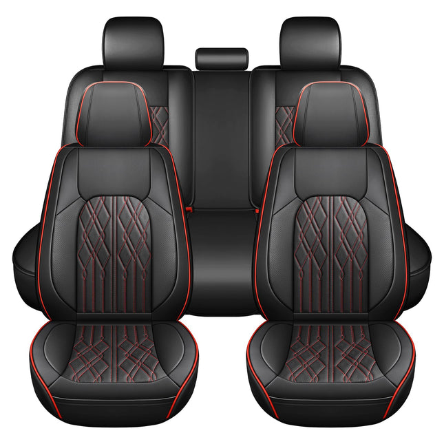 Huidasource Car Seat Covers Full Set, Leather Vehi