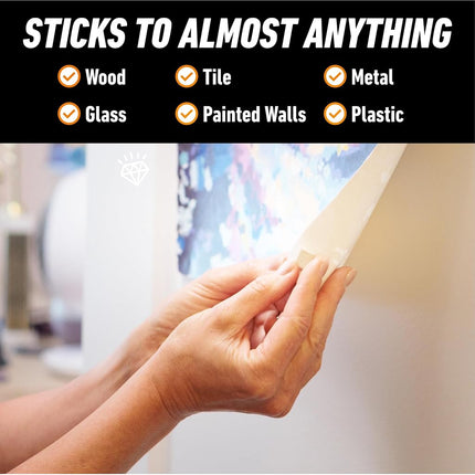 Gorilla Mounting Paint, Natural Brown, 168 Pre-Cut Squares (Pack of 1) - Removable and Repositionable Non-Toxic Wall Putty