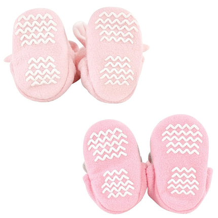 Hudson Baby patucos de forro polar acogedores para bebé, Conejo Oso, 2 T (Talla Niño)