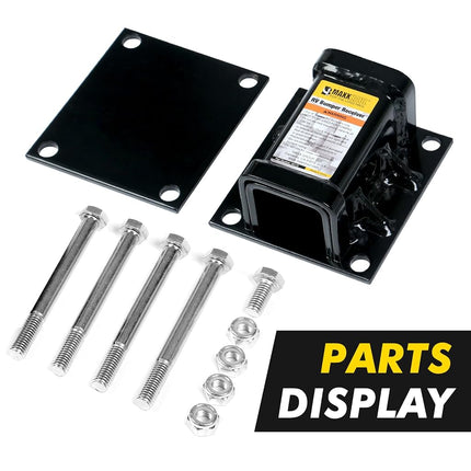 MaxxHaul 50173 Hitch Receiver 2" x 2" Adapter for 4 inch Square RV Bumpers