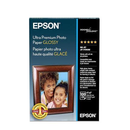 Epson Ultra Premium Photo Paper Glossy 4x6 100 She