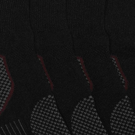 Calcetines casuales Columbia de cuarto para hombre, Negro, Grande