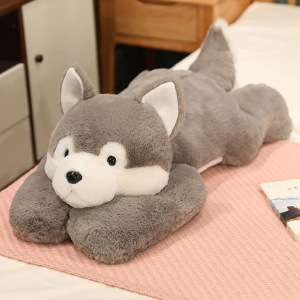 ronivia Weighted Stuffed Animals, 29.5" 6.2lbs Weighted Husky Stuffed Animal Toy Cute Huskies Plush Pillow Weighted Plush Animals Toy