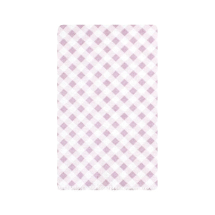 Hudson Baby Unisex Baby Cotton Flannel Burp Cloths, Purple Dainty Floral 10 Pack, One Size