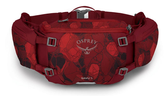 Osprey Savu 5 Lumbar Bike Hydration Pack, Claret R
