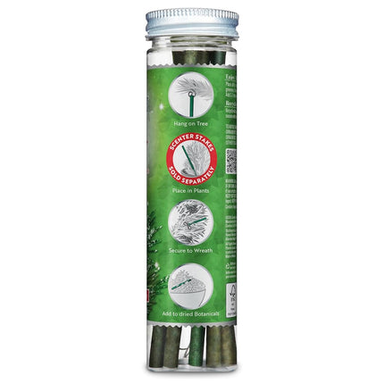 Scentsicles White Winter Fir Scented Ornament Sticks (2 Bottles 12 Total Ornament Sticks)