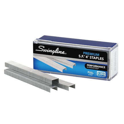 Swingline Staples, S.F. 4, Premium Staples for Desktop Staplers, 1/4" Length, 210/Strip, 5000/Box (35450)