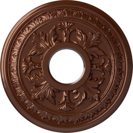 15.5" OD x 4.5" ID x 1.5" P Baltimore Ceiling Locket (fits canopies up to 5.5") Hand Painted Copper Penny