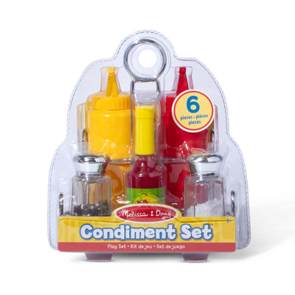Melissa & Doug Juego de cocina de juguete con accesorios de condimentos, comida de juguete, producto original 9358