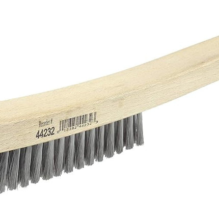 Weiler 44077 Plater's Brush, Nylon Fill, 4 x 19 Rows, Made in The USA (Pack of 12)
