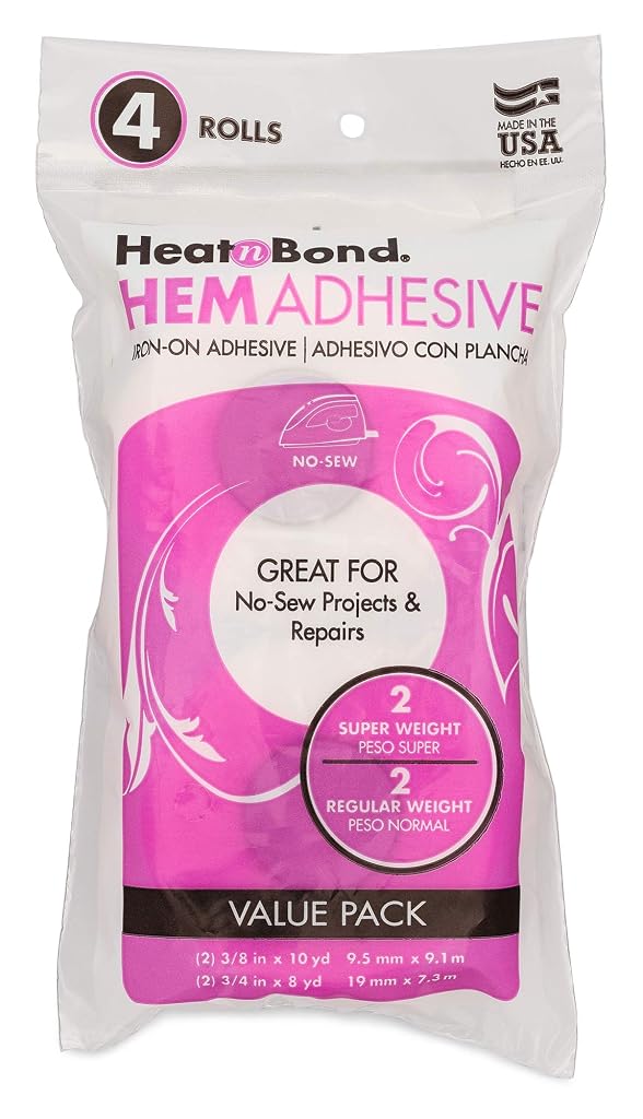 HeatnBond Hem Iron-On Adhesive, Variety Pack, Regular and Super Weight