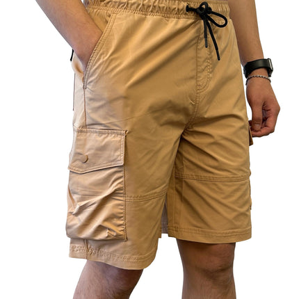 Southpole Men's Tech Woven Nylon Cargo Shorts, Qui