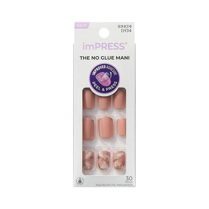 KISS imPRESS No Glue Mani Press On Nails, Design, 