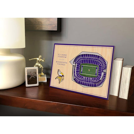 YouTheFan NFL Minnesota Vikings 3D StadiumViews Desktop Display - U.S. Bank Stadium